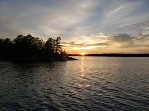 Sunset over Basswood Lake