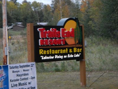 Trail&amp;#39;s End sign