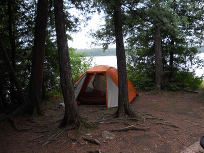 Adams Lake Island Campsite