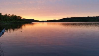 Sunset at Fowl Lake Campsite