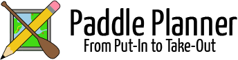 Paddle Planner Logo - From Put-in to Take-out