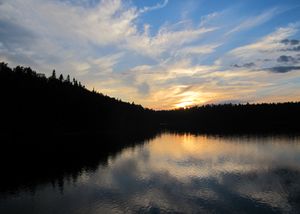 Gun Lake sunset