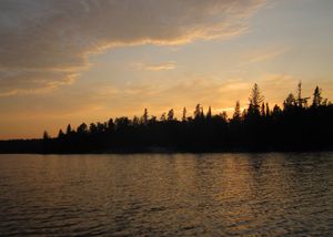Pocket Lake sunset