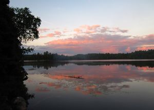 Sunset after storm