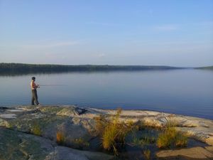 Fishing from the NE side of the island