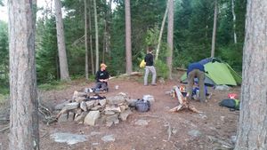 Milling about camp