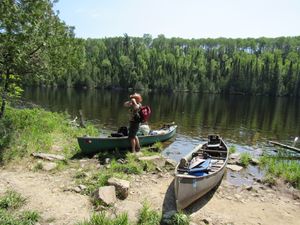 PORTAGE #823. (1) East Bearskin. The Portage into Alder Lake.JPG