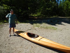 Kayaker exiting as we entered