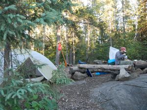 Campsite on Lake Two