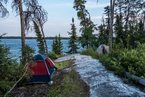 Tent Site on Glenn Lake