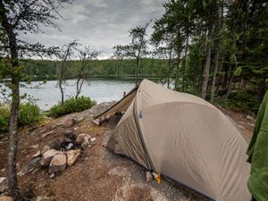 Campsite on Bunny Lake Island