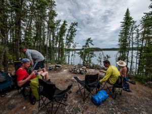 Campsite on Bunny Lake Island