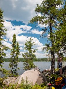 Tent site on Middle Kilburn Island Campsite