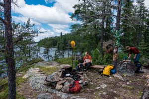 Views from Island Camp in Paull Lake