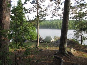 Campsite U5 on Sarah Lake