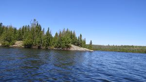 Campsite as seen from the south