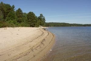 Beach at SE corner of Eden Island
