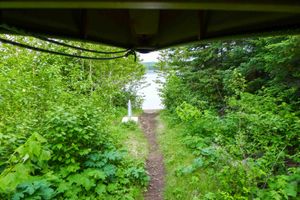 height of land portage approaching north lake