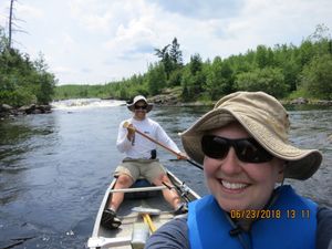 Sag Falls from the canoe.