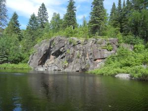 Cliff on Mug Lake