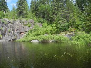 Cliff on Mug Lake