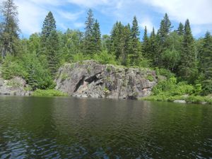 Cliff on Mug Lake