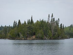 Little Trout Lake island camp