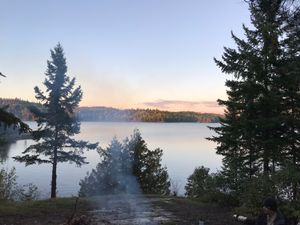 View from fire grate