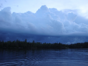 Thunderhead on Amber Lake