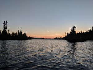 Looking west