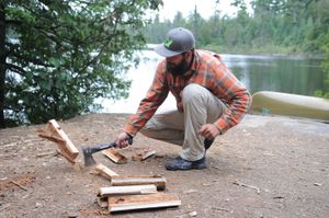 Chopping wood