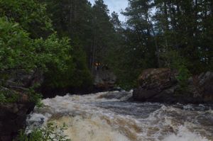 Part of Lower Basswood Falls