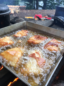 Frying up Walleye