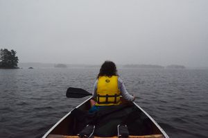 Foggy Paddle on Burntside