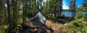 Campsite on Crystal Lake