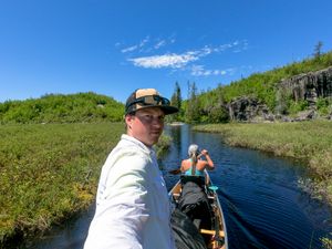 Muskeg Lake selfie