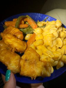 Fish Fry, Mac, Veggies