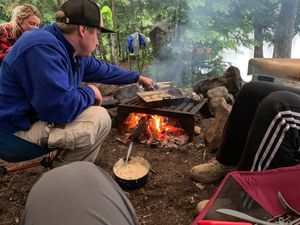 Frying fish