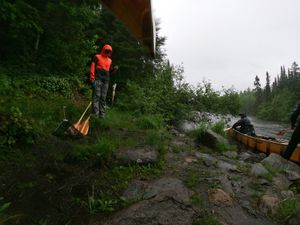 Portaging in the rain