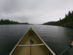 Getting rained on