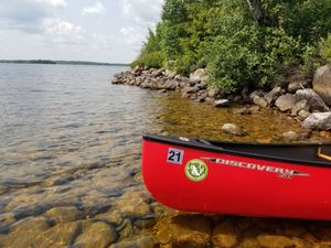 View from campsite beach