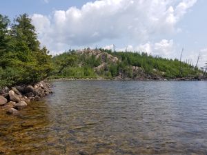 View from campsite beach