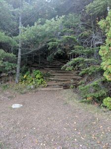 Mountain lake portage