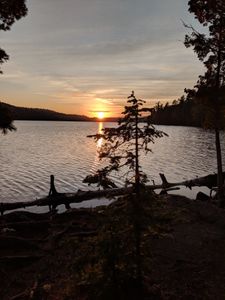 Campsite sunset