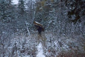 First snowy portage