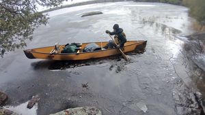 Lots of Ice on the Portage Landing