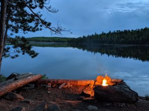 Dusk on Eugene Lake