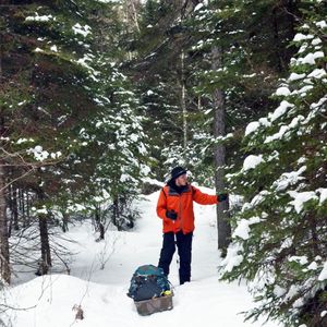 Angleworm Portage in the Snow