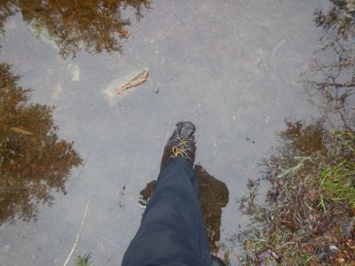 A foot in Kekekabic lake