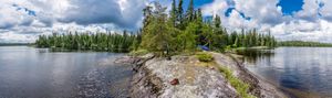 Our delightful campsite on Donald Lake.